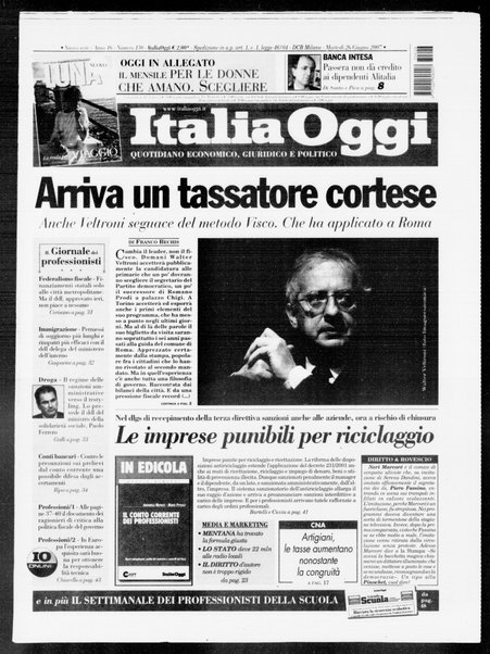 Italia oggi : quotidiano di economia finanza e politica